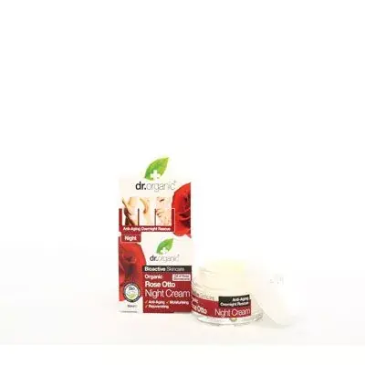 Olcsó DR. ORGANIC Bio Rózsaolajos éjszakai arckrém (50ml)