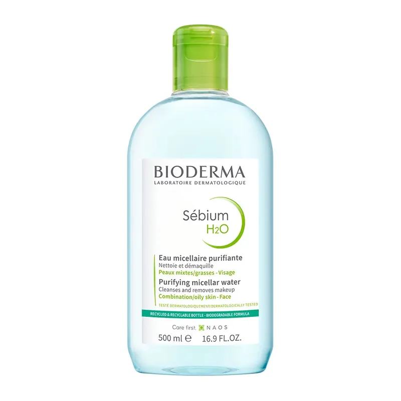 Biztonságos vásárlás BIODERMA Sébium H2O arc- és sminklemosó micellás víz (500ml)