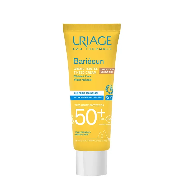 Kedvezmény URIAGE Bariésun színezett arckrém sötét árnyalat (Gold) SPF50+ (50ml)