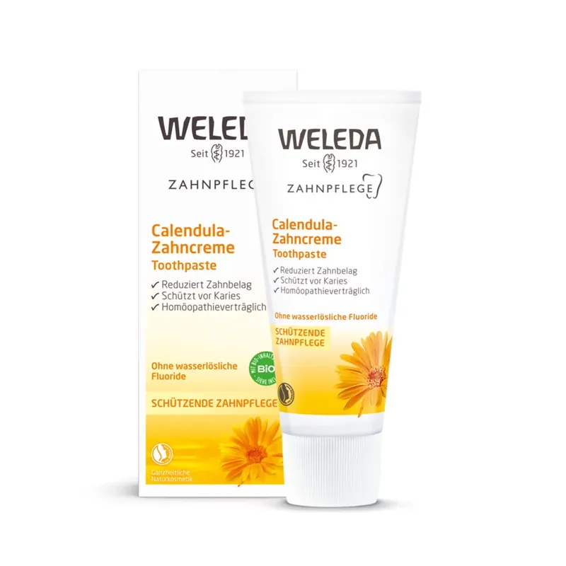 Végkiárusítás WELEDA Bio körömvirágos natúr fogkrém (75ml)