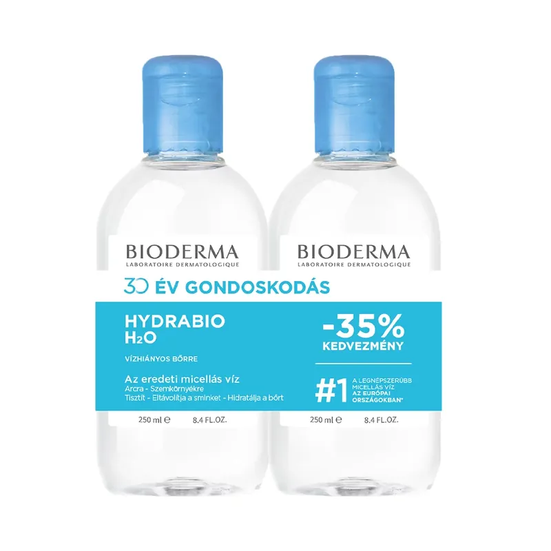 Gyors szállítás BIODERMA Hydrabio H2O micellás arc- és sminklemosó oldat duopack (250ml+250ml)
