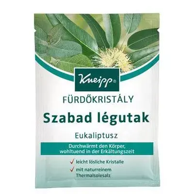 Rendeld meg most KNEIPP Eukaliptusz szabad légutak fürdőkristály (60g)