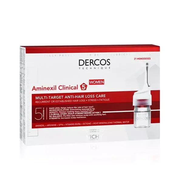 VICHY Dercos Aminexil Clinical 5 hajhullás elleni ampulla nőknek (21x6ml) Bestseller