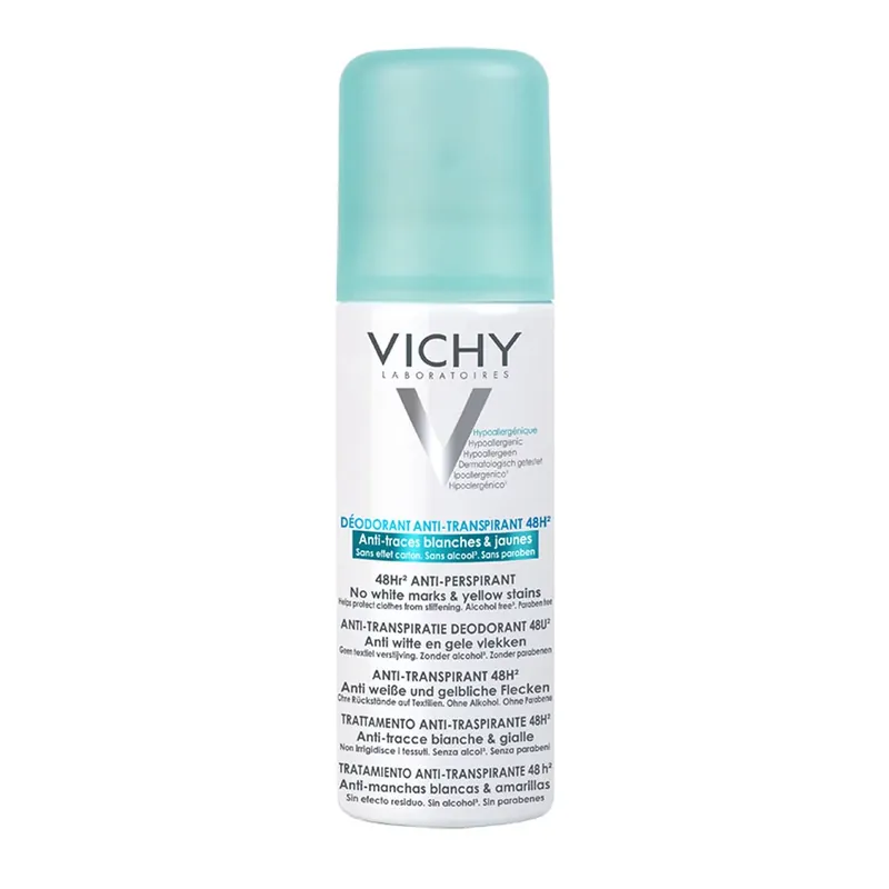 VICHY Izzadságszabályozó dezodor spray foltmentes (125ml) Árcsökkenés