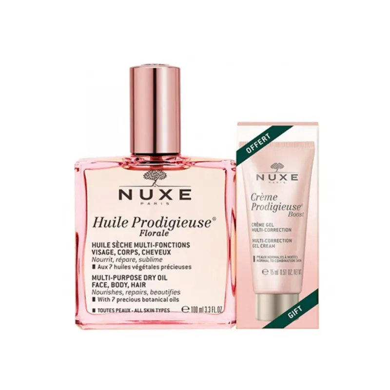 Akció NUXE Huile Prodigieuse Florale + Creme Prodigieuse Boost krém-gél (100ml+15ml)