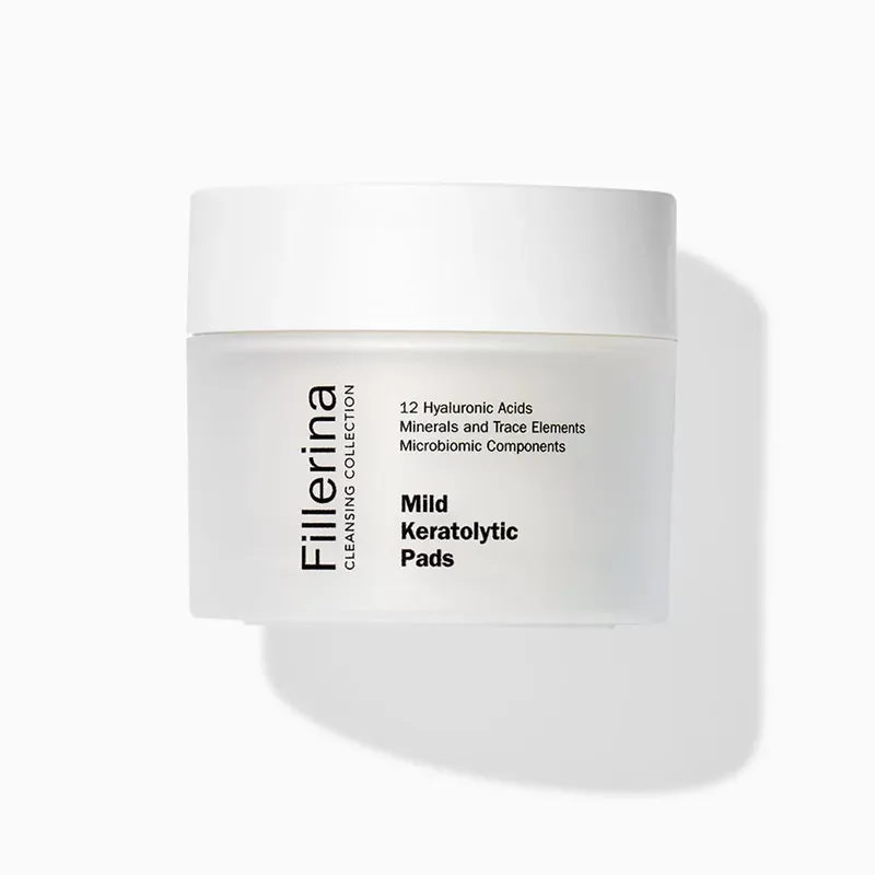 FILLERINA Mild Keratolytic Pads - gyengéd keratolitikus arctisztító korong (60db) Kedvezmény
