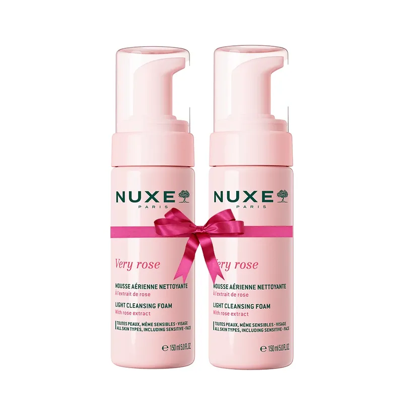 Szuper ajánlat NUXE Very Rose könnyed arctisztító hab DUO (2x150ml)