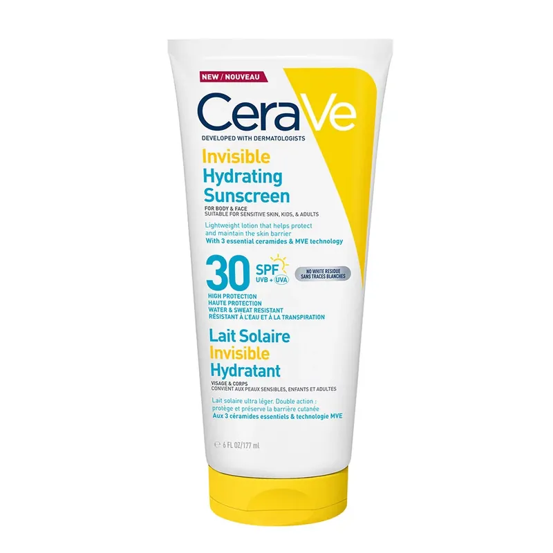 Akciós ár CERAVE Hidratáló fényvédő tej arcra-testre SPF30 (177ml)