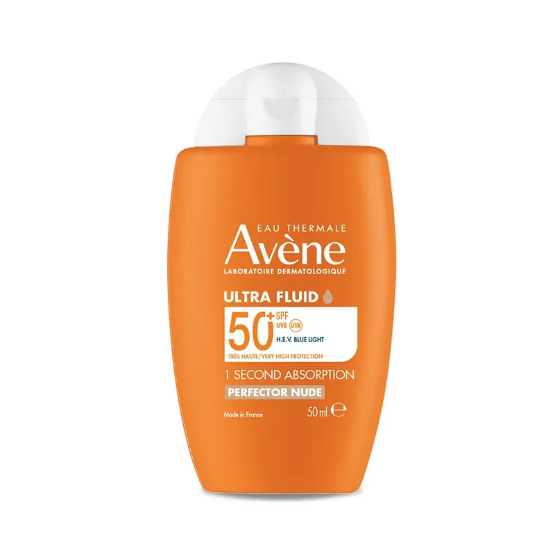 Végkiárusítás AVÈNE Suncare ULTRA FLUID Perfector nude fényvédő SPF50+ (50ml)