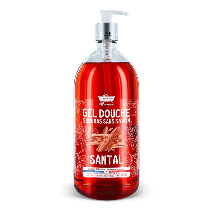 Újdonság LES PETITS BAINS DE PROVENCE szantál tusfürdő (1000ml)
