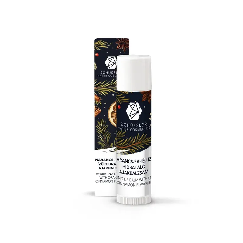 Szuper akció SCHÜSSLER narancs-fahéj ízű hidratáló ajakbalzsam limitált (5ml)