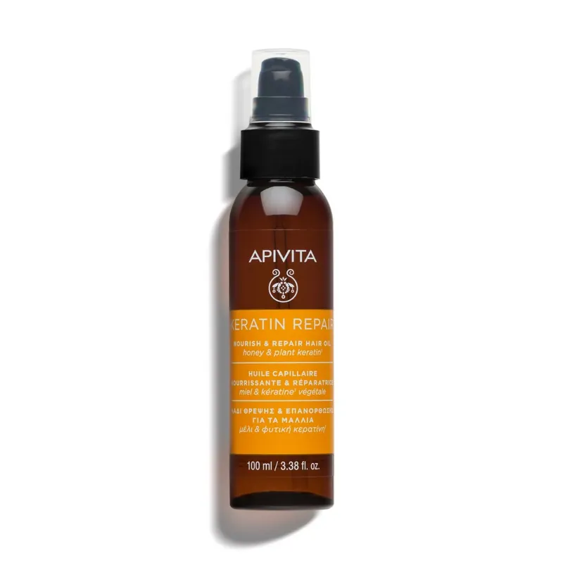 Biztonságos fizetés APIVITA Keratin Repair hajerősítő olaj (100ml)