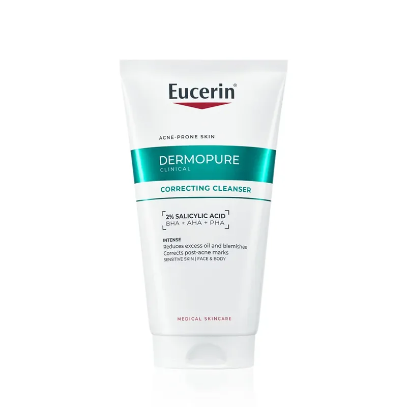 Olcsóbb EUCERIN DermoPure Clinical Correcting Cleanser - Mélytisztító gél (150ml)