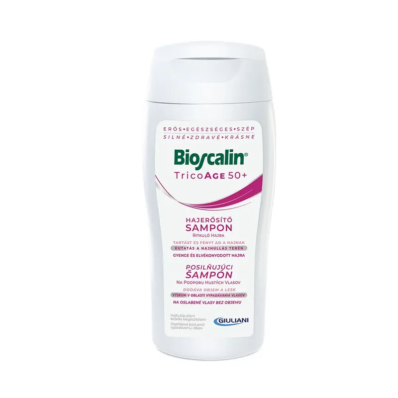 BIOSCALIN TricoAge 50+ Hajerősítő sampon ritkuló hajra (200ml) Akciós ár