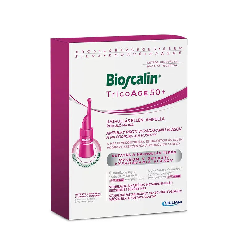 BIOSCALIN TricoAge 50+ Hajhullás elleni ampulla ritkuló hajra (8x3,5ml) Szuper ajánlat