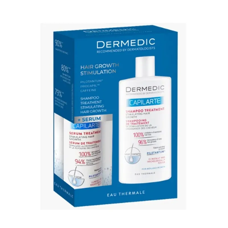 Árcsökkenés DERMEDIC szett Capilarte Hajhullás elleni sampon+szérum (300ml+150ml)