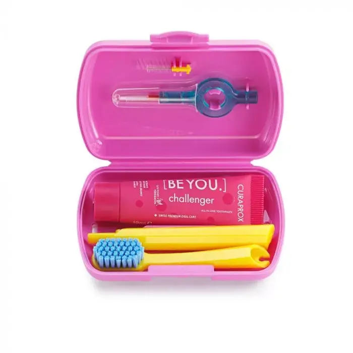 Kedvezményes ár CURAPROX Travel Set TS 261 rózsaszín