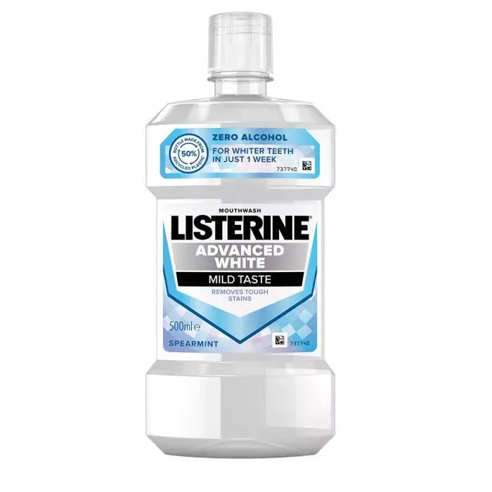 Akció LISTERINE Advanced White Mild Taste szájvíz (500ml)