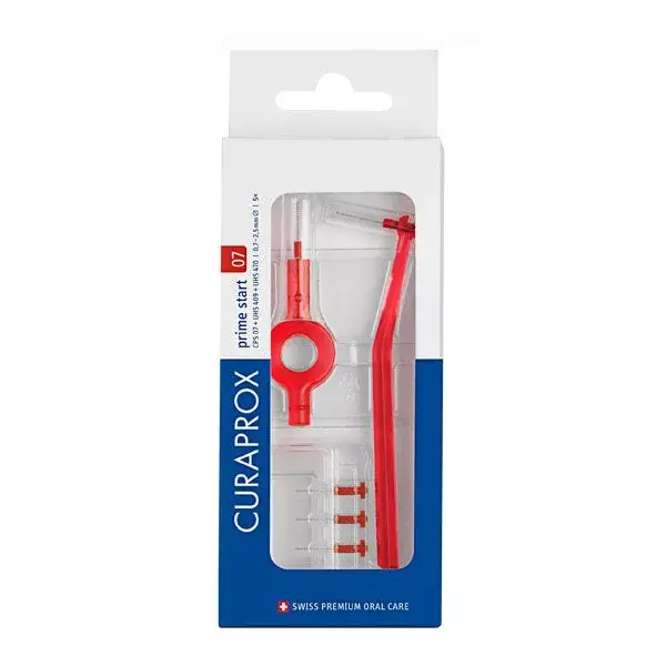 Kiárusítás CURAPROX CPS 07 Prime Start fogköztisztító kefe + 2 féle tartónyél (3db)