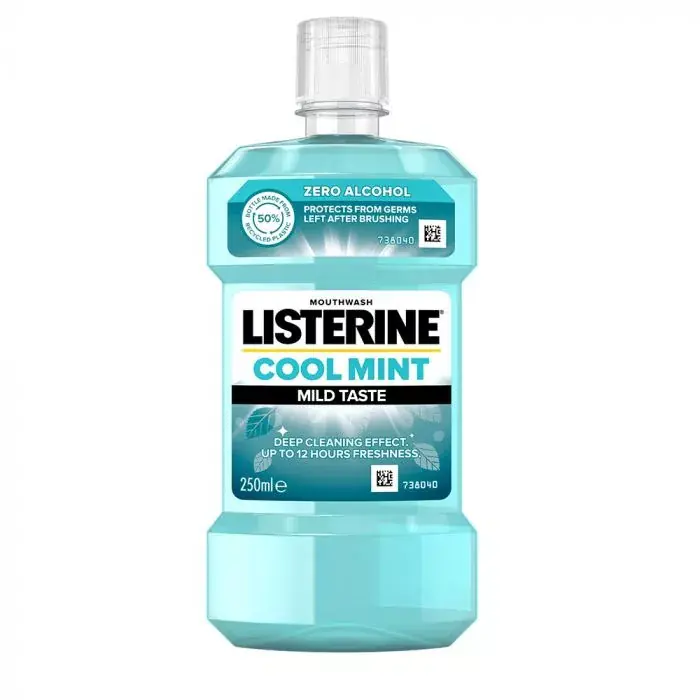 Biztonságos fizetés LISTERINE Cool Mint Mild Taste szájvíz (250ml)