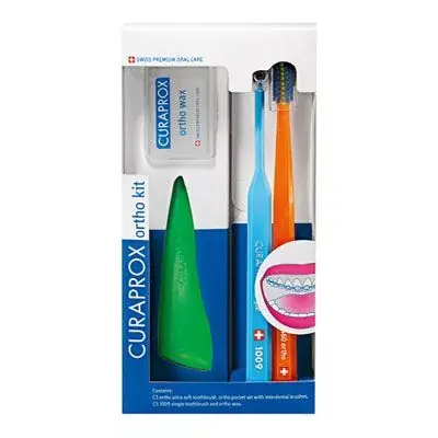 CURAPROX Ortho Kit szájápolási készlet fogszabályozóhoz (4db) Árcsökkenés