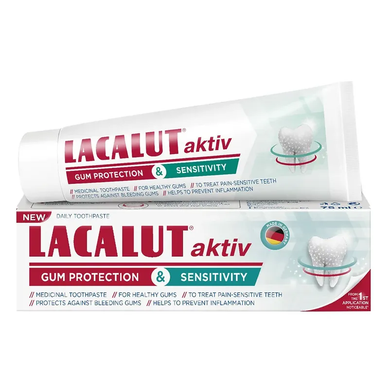 Rendeld meg most LACALUT Aktiv Gum Protection & Sensitivity fogkrém (75ml)