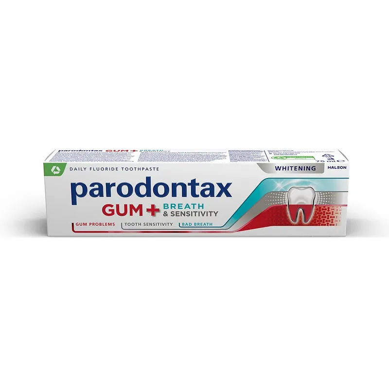PARODONTAX Gum+Breath & Sensitivity whitening (75ml) Biztonságos fizetés