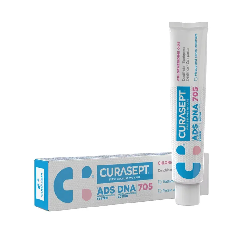 Végkiárusítás CURASEPT ADS DNA 705 klórhexidin tartalmú fogkrém gél (75ml)