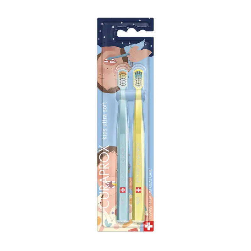 Expressz szállítás CURAPROX kids ultra soft 32 teeth Edition fogkefe duopack (2db)