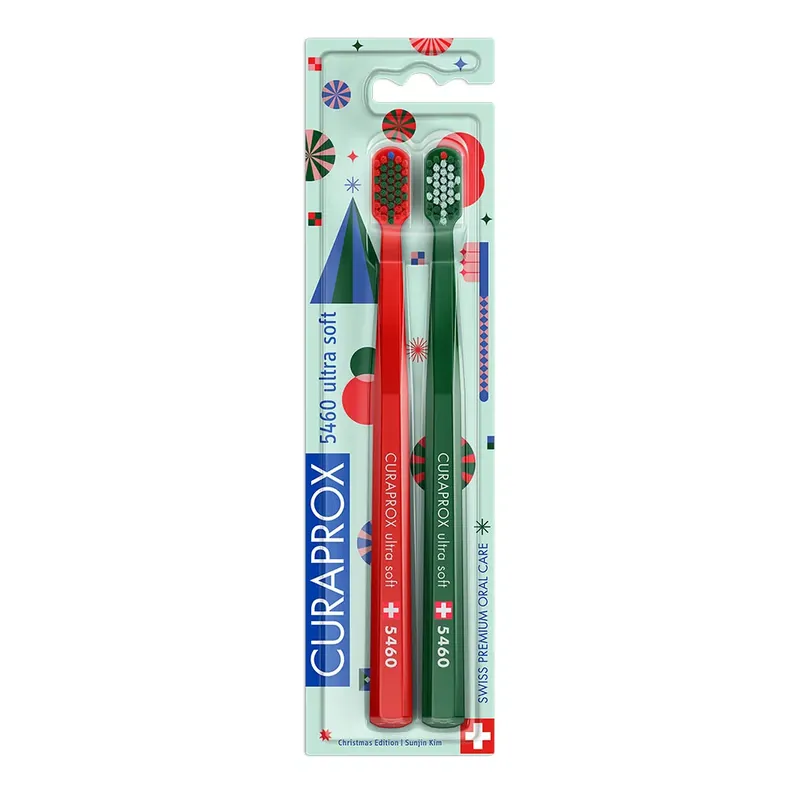 Kiárusítás CURAPROX CS 5460 ultra soft Christmas Edition fogkefe duopack (2db)