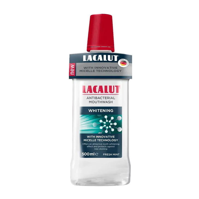 LACALUT antibakteriális micellás szájvíz Whitening (500ml) Outlet