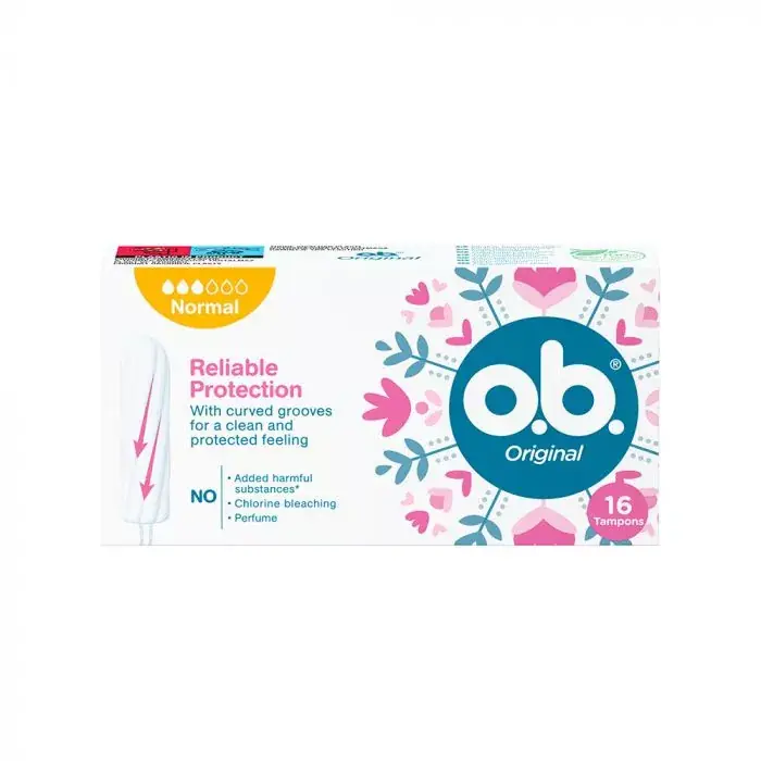 o.b. Original egészségügyi tampon Reliable Protection Normal (16db) Szuper ajánlat