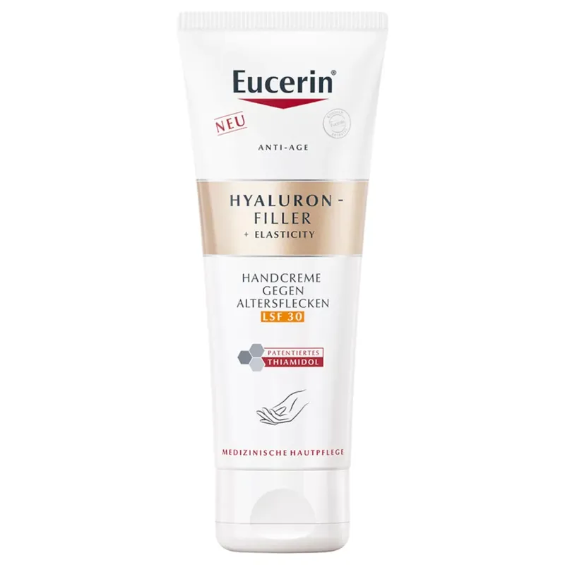 Legnépszerűbb Eucerin Hyaluron-Filler + Elasticity pigmentfolt halványító & bőrfiatalító kézkrém SPF30 75 ml