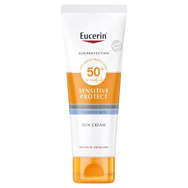 Rendeld meg most Eucerin Sun Sensitive Protect Napozó krém arcra SPF50+ 50 ml