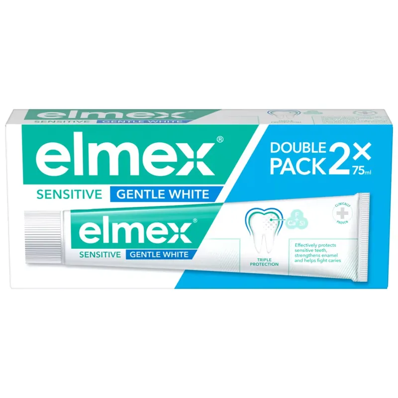 Akció Elmex Sensitive Whitening fogkrém duopack 2 x 75 ml