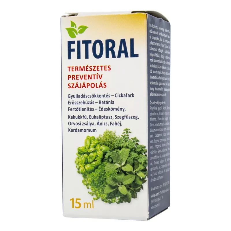 Legjobb ár Fitoral Gyógynövényes szájvíz 15 ml