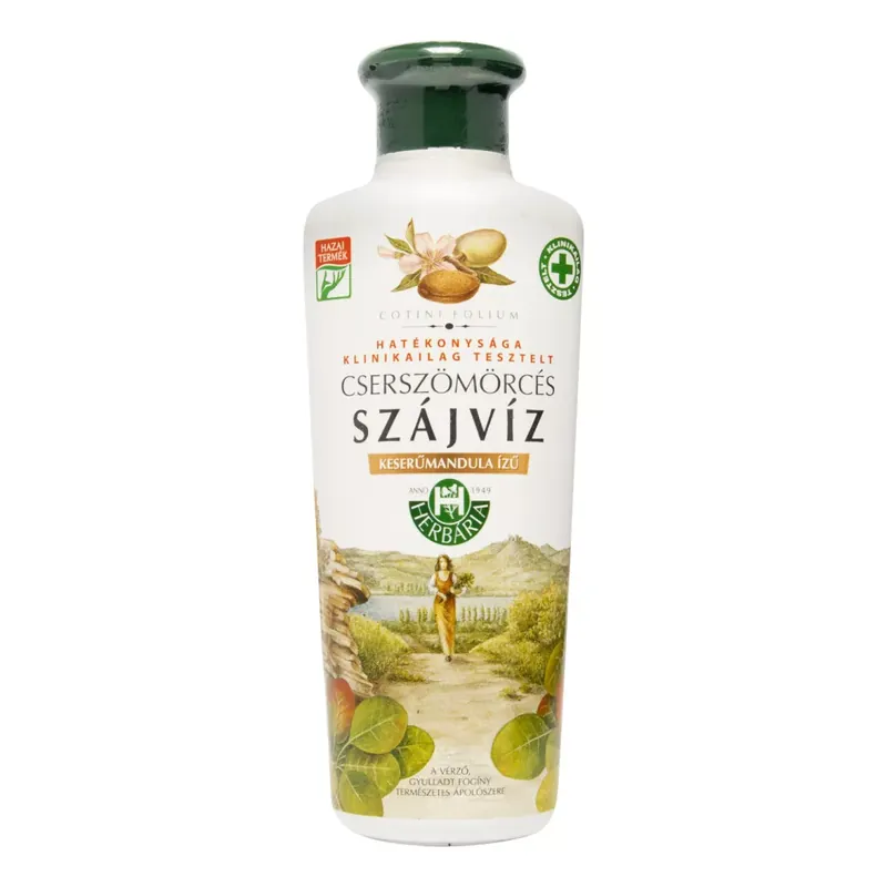 Herbária Cserszömörcés mandula ízű szájvíz 250 ml Gyors szállítás