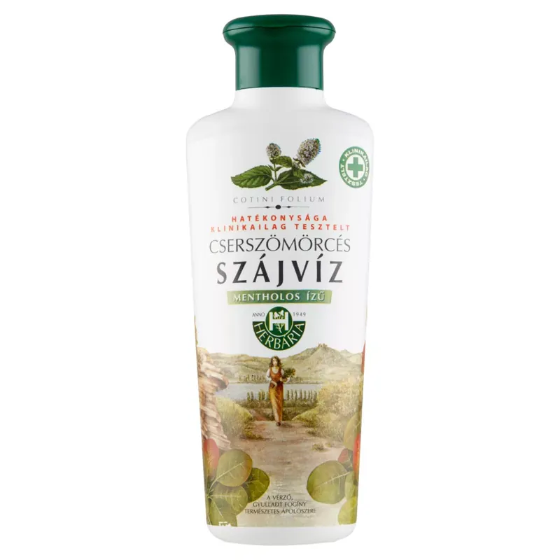 Herbária Cserszömörcés mentolos szájvíz 250 ml Különleges ajánlat