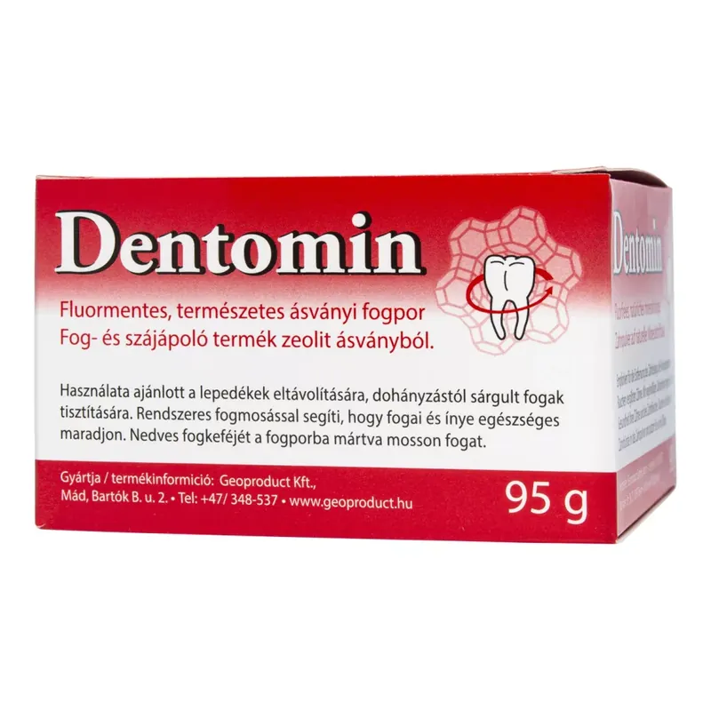 Akció Dentomin Fluormentes természetes ásványi fogpor 95 g