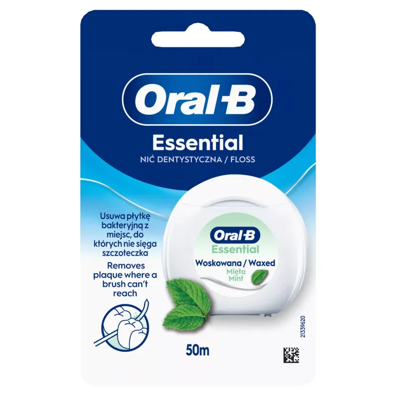 Oral-B Essential Floss mentolos fogselyem 50 m Azonnal elérhető