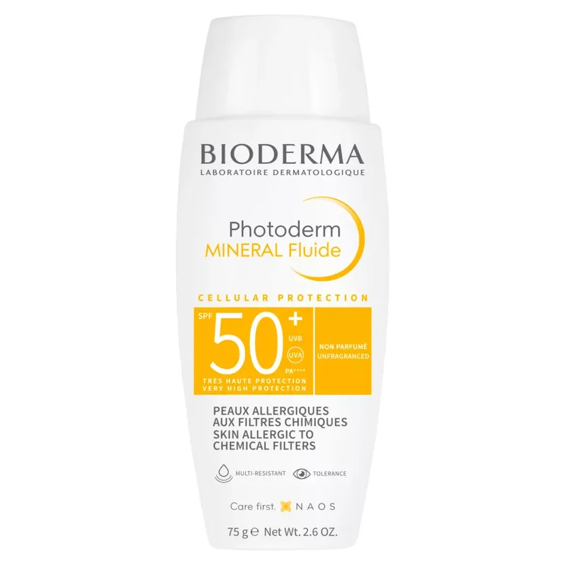 Legjobb ár Bioderma Photoderm Mineral Fluide SPF50+ fényvédő krém 75 g
