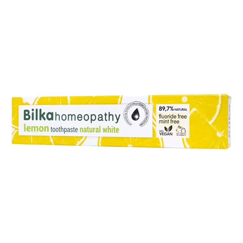 Különleges ajánlat Bilka natúr homeopátiás fehérítő fogkrém citrom ízű 75 ml