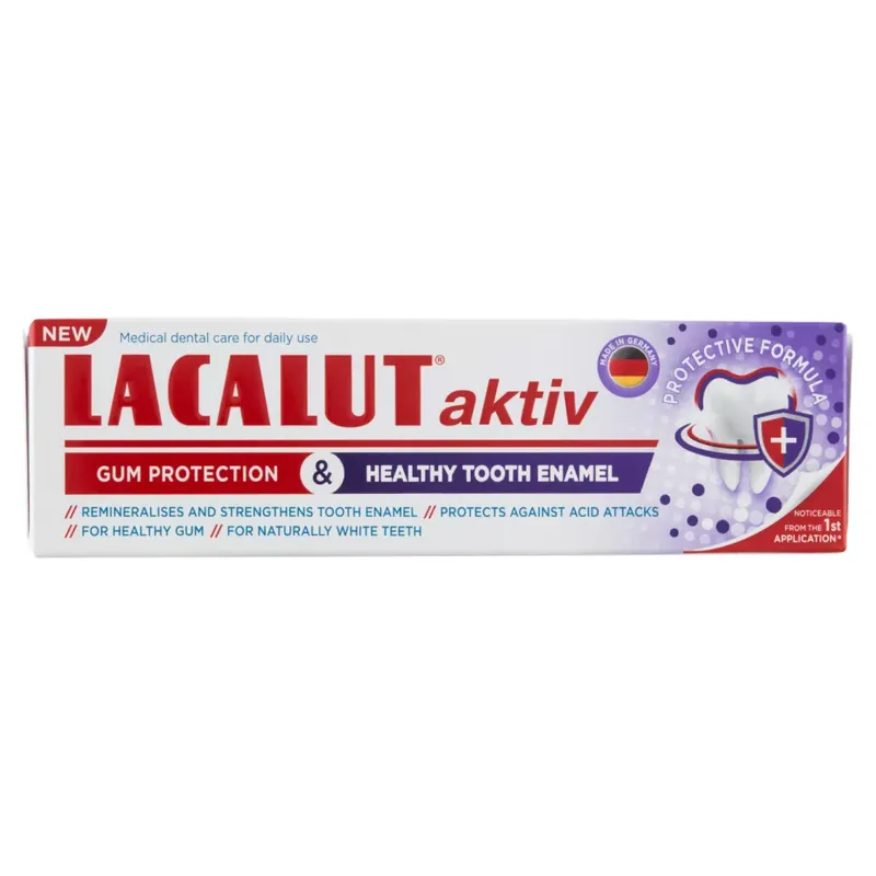 Lacalut aktiv fogíny és fogzománc fogkrém 75 ml Árengedmény