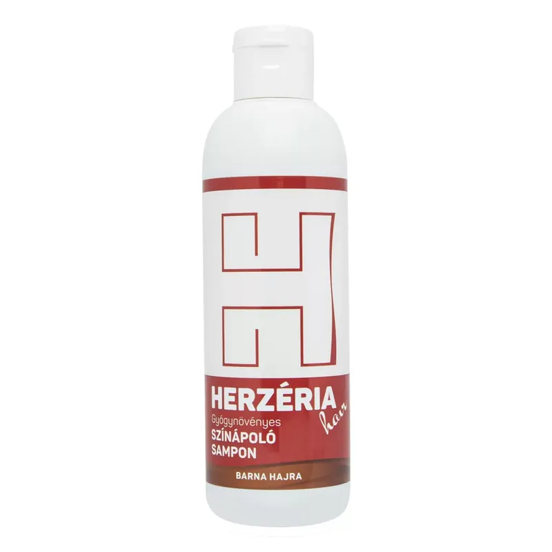 Biztonságos vásárlás Herzéria Hair gyógynövényes színápoló sampon barna hajra 200 ml