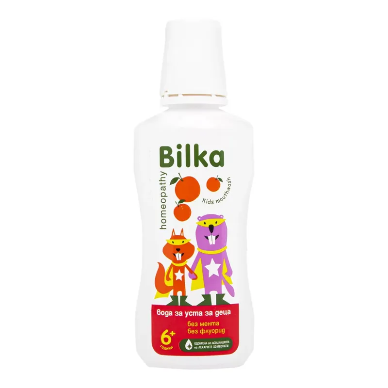 Kedvezmény Bilka homeopátiás Organic 6+ gyermek szájvíz mandarin ízesítéssel 250 ml