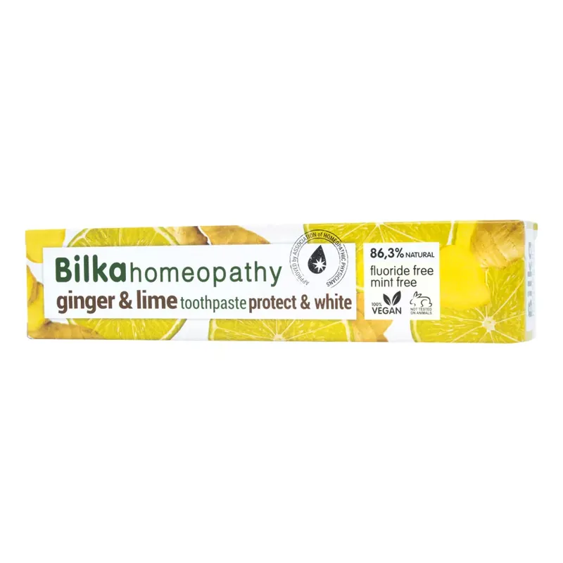 Olcsóbb Bilka Homeopátiás fogkrém gyömbér-lime 75 ml