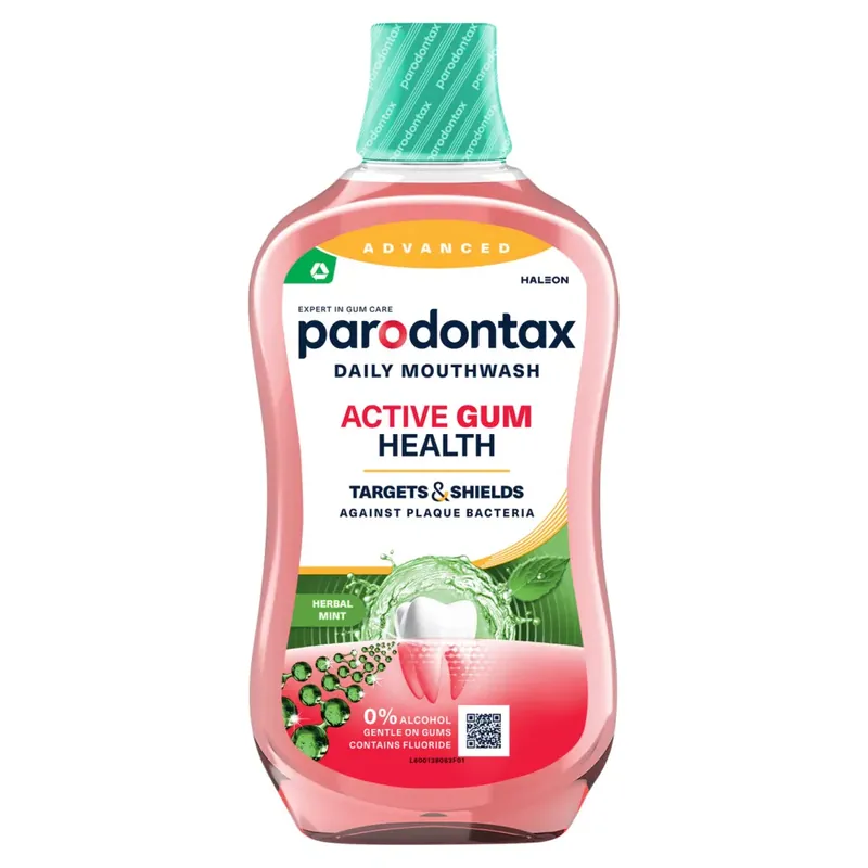 Szezonális akció Parodontax Daily Gum Care Herbal Twist alkoholmentes szájvíz 500 ml