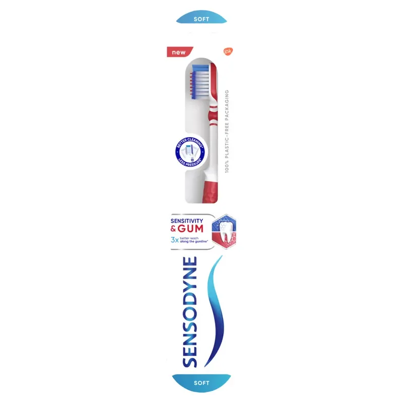 Sensodyne Sensitivity Gum fogkefe lágy sörtékkel Expressz szállítás