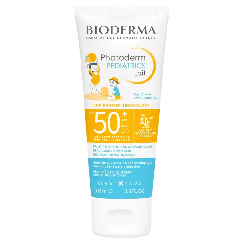 Bioderma Photoderm Pediatrics Lait SPF50+ fényvédő krém gyerekeknek 100 ml Végkiárusítás