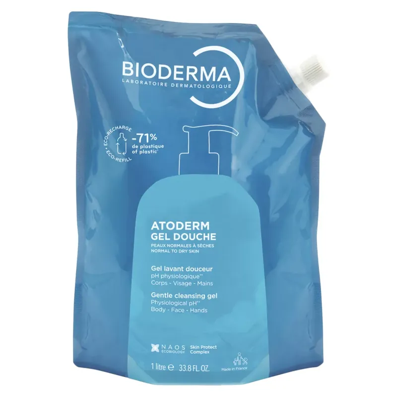 Bioderma Atoderm tusfürdő öko-utántöltő 1000 ml Outlet